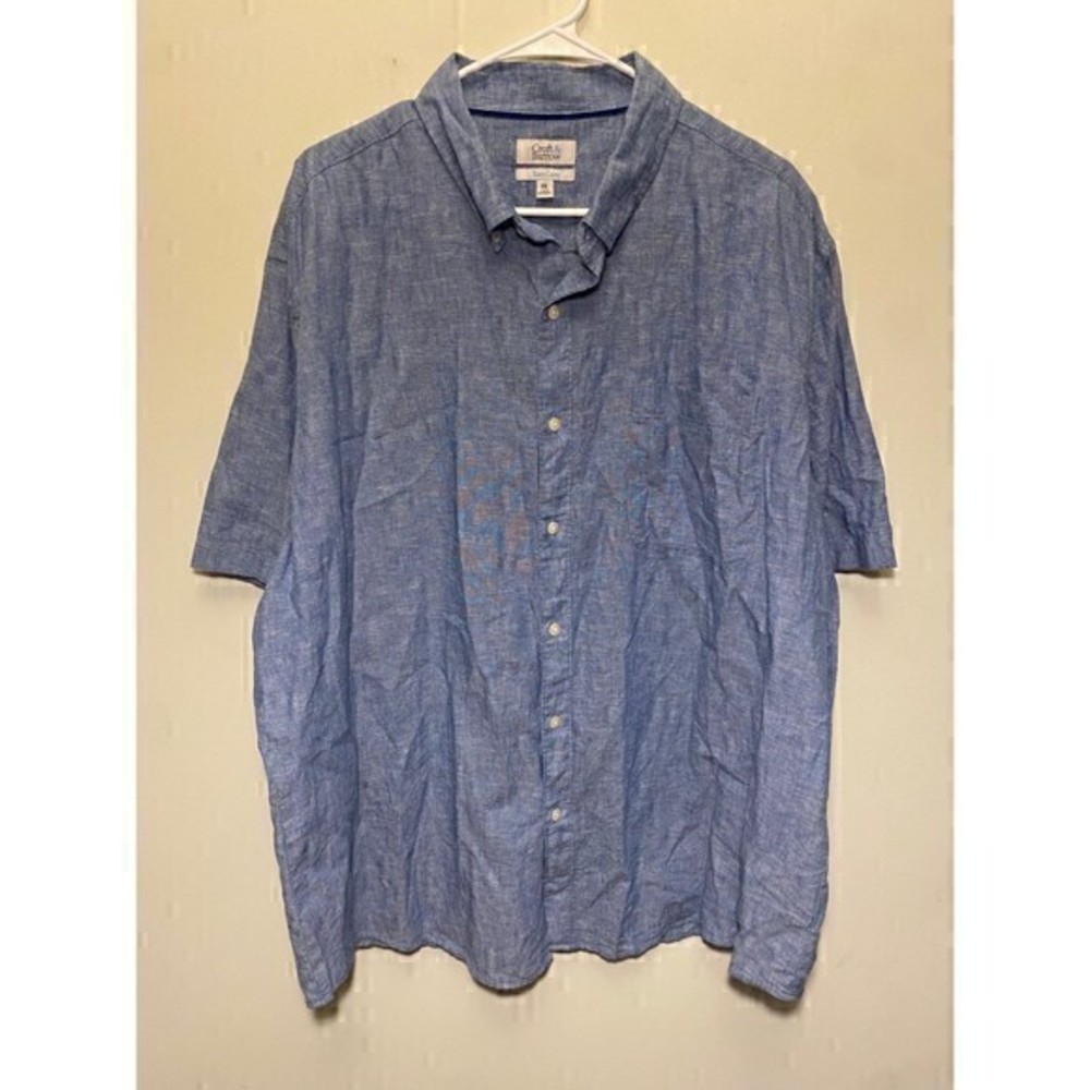 croft & barrow‎ jean button down short sleeve